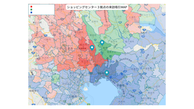 ショッピングセンター3拠点の来訪吸引MAP (2)